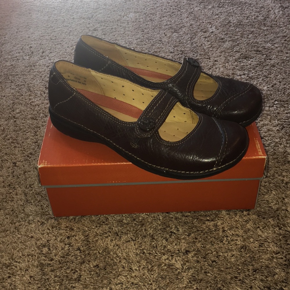 SOLD Clarks slip ons